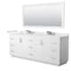 Option White, Nickel Trim, White Quartz Top