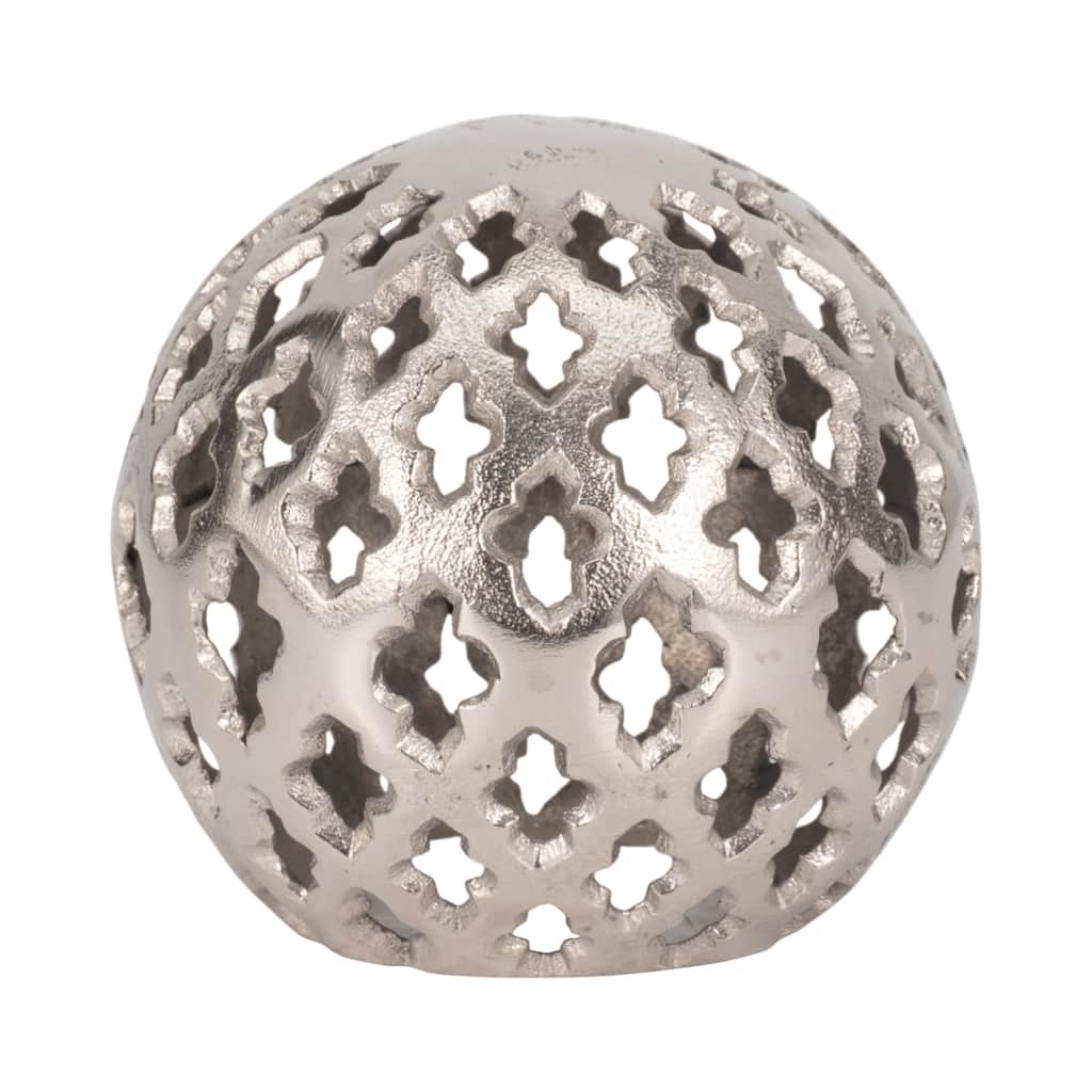 Sagebrook Home Decorative Metal Orb Contemporary Cut-Out Aluminum Orb Sculpture
