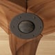 60" Walnut 3-Blades Wood Ceiling Fan with Remote Control - N/A