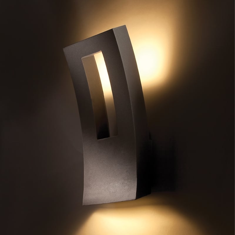 Modern Forms Dawn Single Light 16" Tall Integrated LED Outdoor Wall