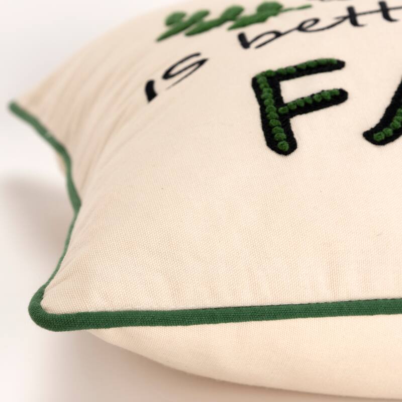 Rizzy Home Life is Better on the Farm Throw Pillow Cover