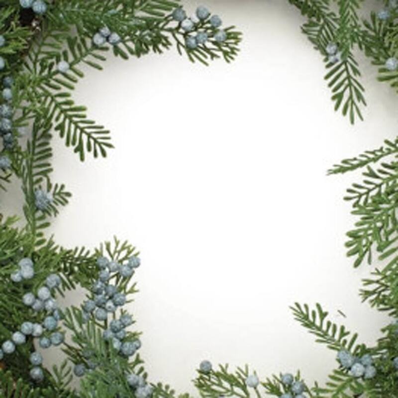 HomeRoots 26" Green And Brown Christmas Juniper Artificial Wreath