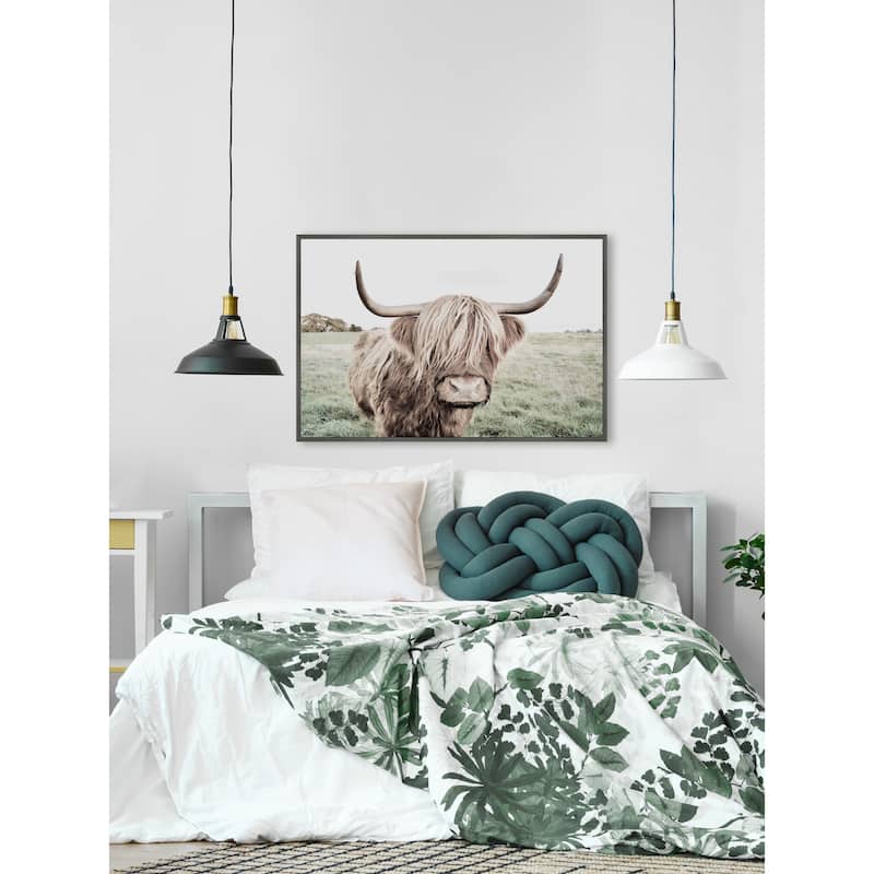 Green Pastures Floater Framed Print on Canvas
