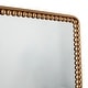preview thumbnail 4 of 9, CosmoLiving by Cosmopolitan Dark Gray, Gold or Silver Metal Round Beaded Room Wall Mirror
