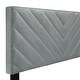 preview thumbnail 10 of 13, Twill Upholstered Bed with Twin Trundle & Drawers, Queen Size, Grey