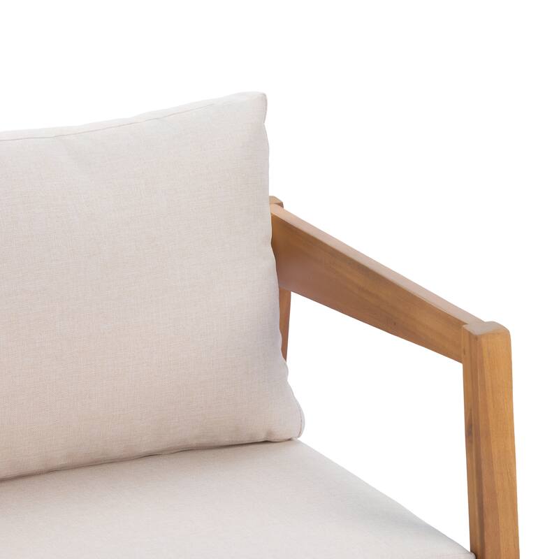 Christopher Knight Home Thalia Acacia Wood Outdoor Lounge Chair