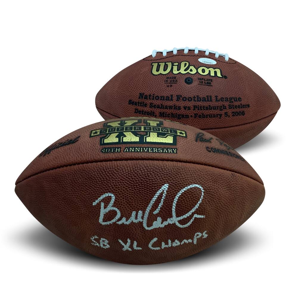 Bill Cowher Autographed Signed Authentic Full Size Football Super Bowl XL 40 Champions JSA COA 2 - 8'6" x 11'6"