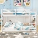 preview thumbnail 15 of 18, Costway Full Over Full Bunk Bed with Full-length Guardrails &