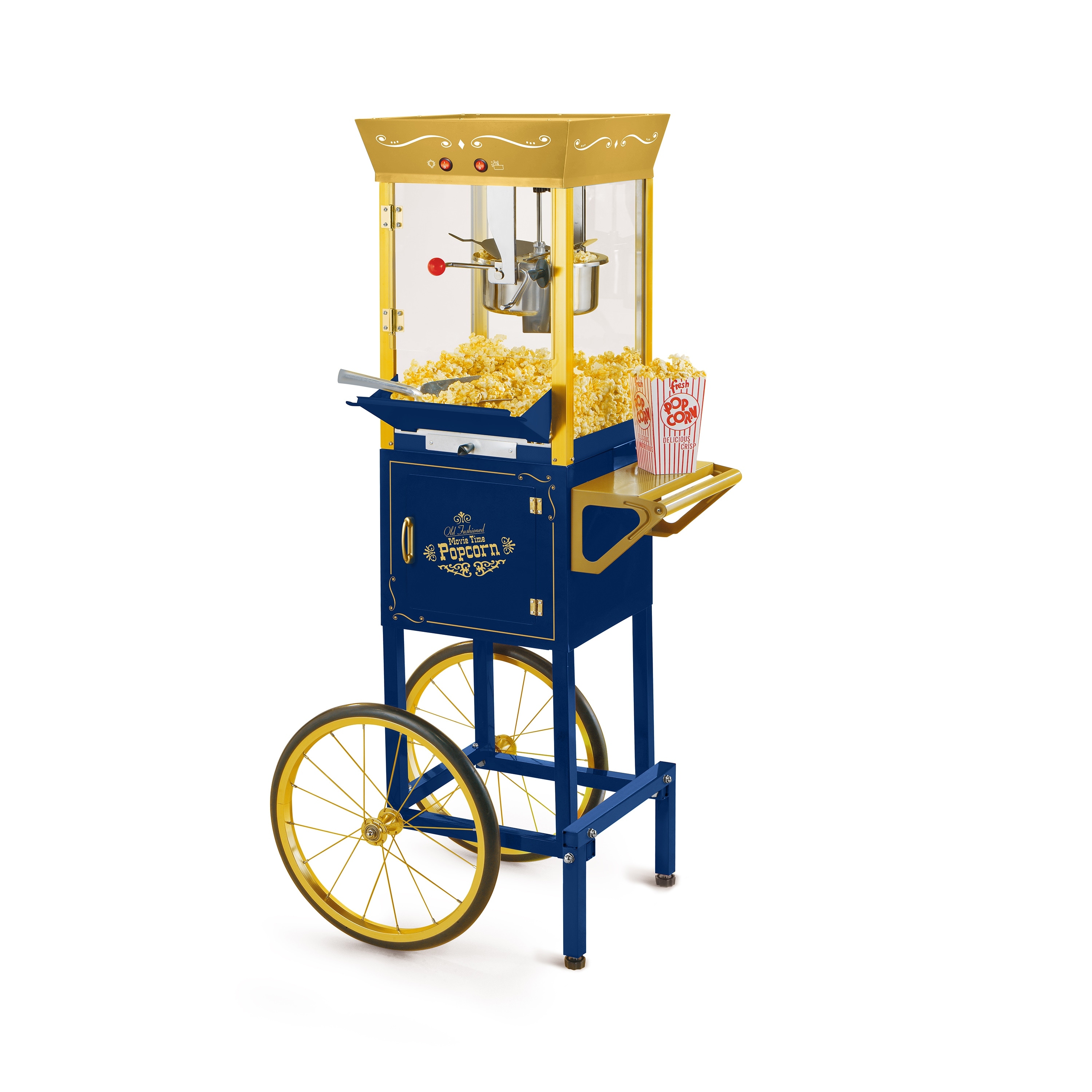 Old fashioned popcorn machine cart on sale