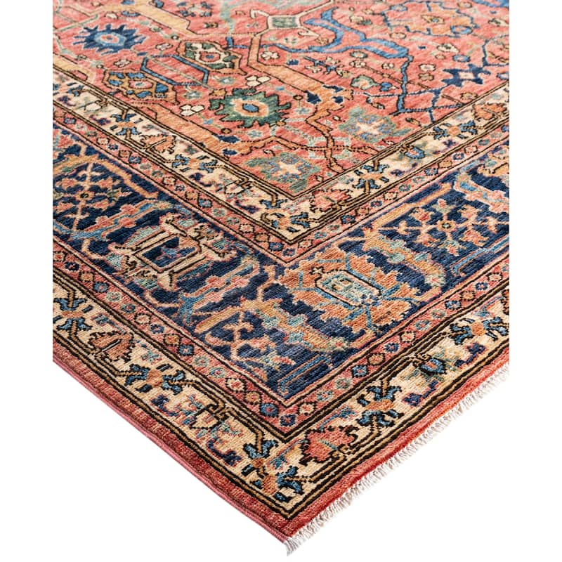 Serapi One-of-a-Kind Hand-Knotted Area Rug - Pink - 9' 1" x 11' 11"