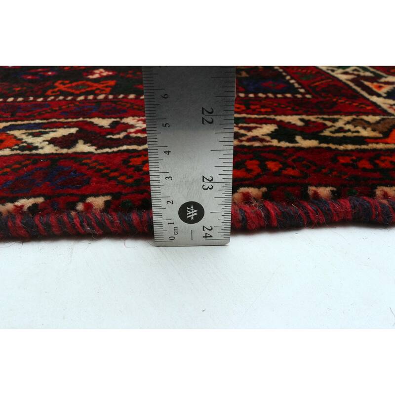 ECARPETGALLERY Hand-knotted Melis Vintage Red Wool Rug - 5'7 x 8'9