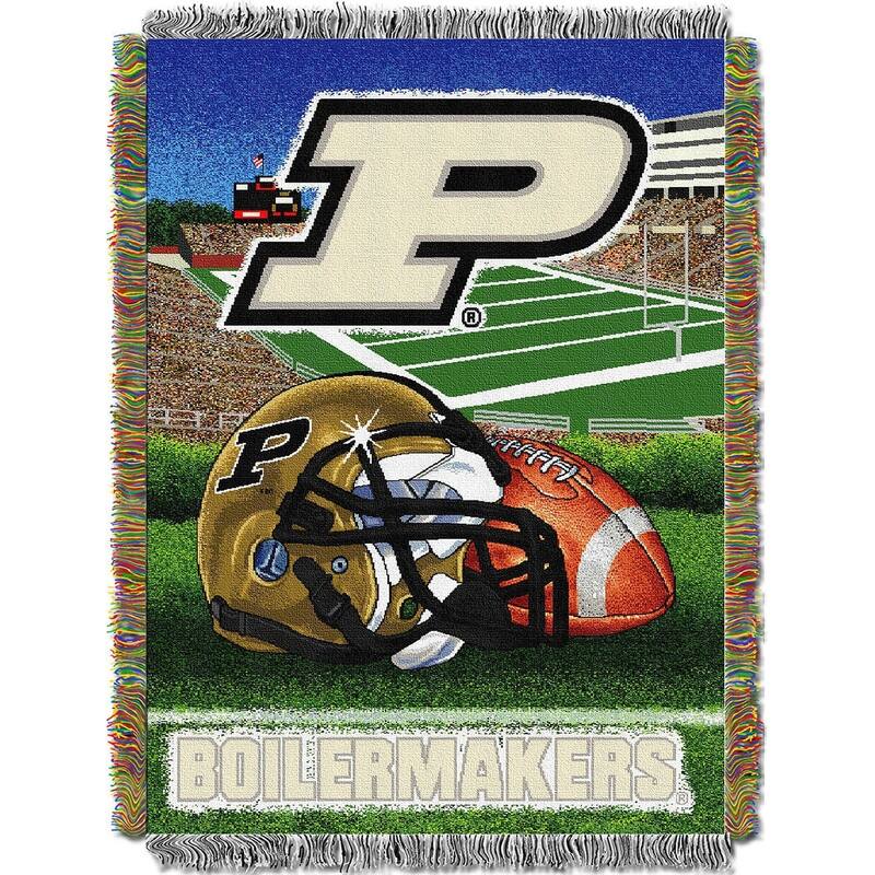 NCAA Big Ten Conference School Tapestry Throw Blanket - Purdue