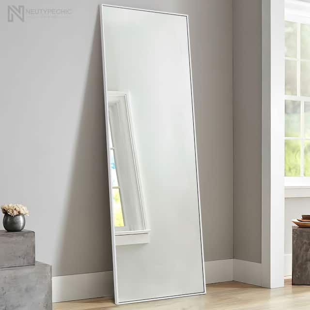 Neutypechic Accent Metal Frame Full-Length Wall-Mounted Hanging Mirror