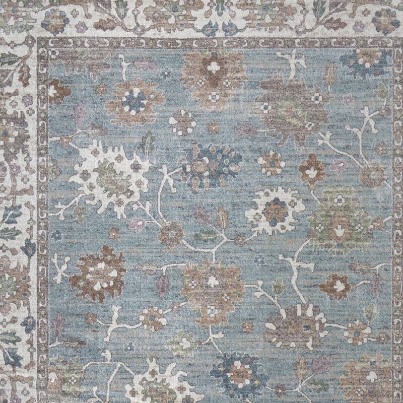 HomeRoots Floral Bohemian Rectangle Area Rug