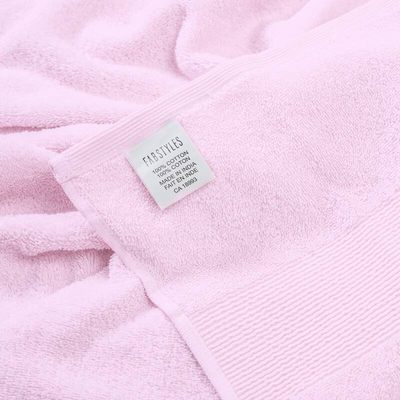 Fabstyles Luxury Large Bath Sheet 35 by 70 Inches Set of 2