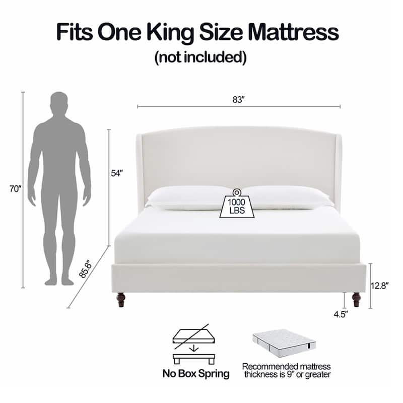 Harper Tall Headboard Upholstered Bed