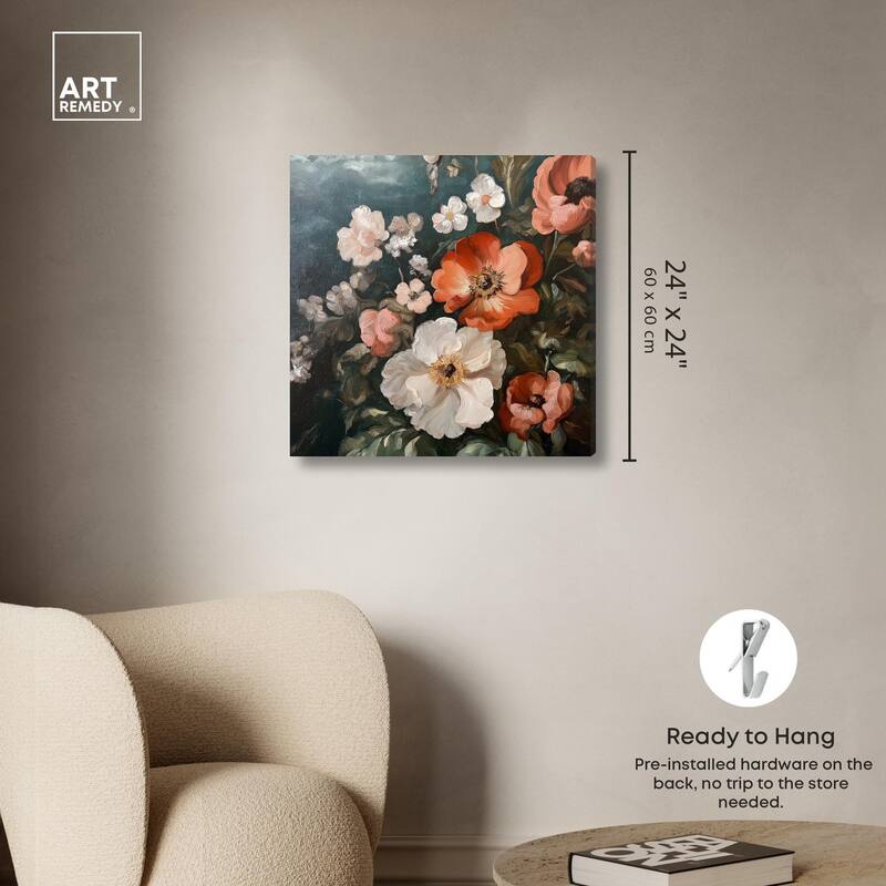 Petals in Abundance Canvas by Art Remedy, Gallery Wrapped