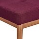preview thumbnail 26 of 25, Sasha Oak Angled Leg Linen Dining Bench iNSPIRE Q Modern