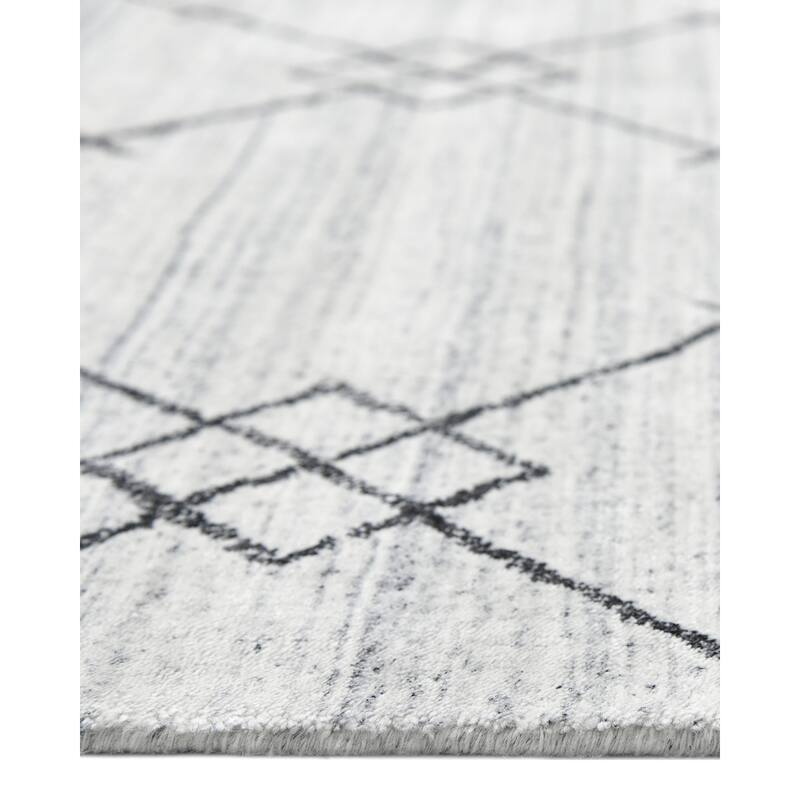 Overton Handmade Boho Geometric Area Rug