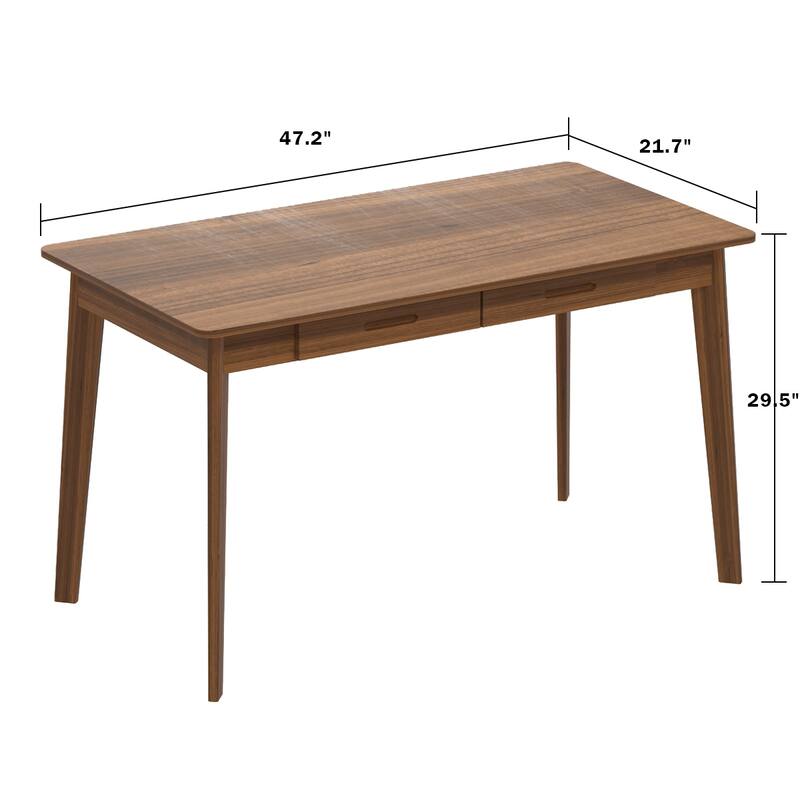 Computer Writing Desk with 2-drawer for Home and Office