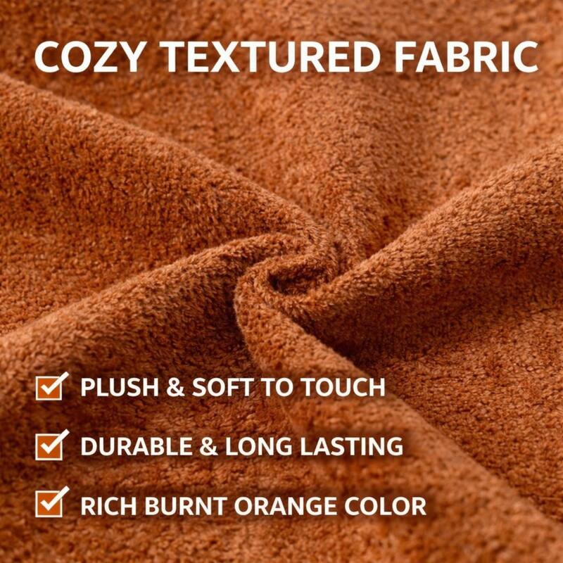 96" Boucle Fabric Sectional Sofa with Four Pillows, No Assembly Required