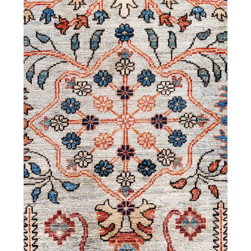 Serapi One-of-a-Kind Hand-Knotted Area Rug - Gray - 9' 2" x 11' 11"