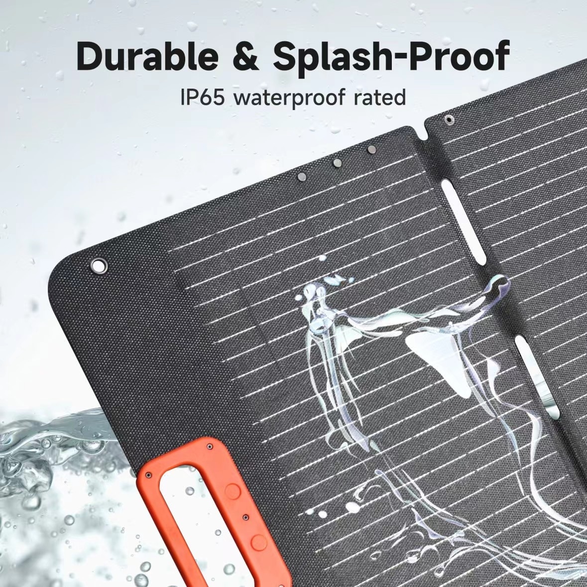 Portable Solar Panel for Power Station IP67 Water Foldable Solar Panel for Camping, RVs, Hiking