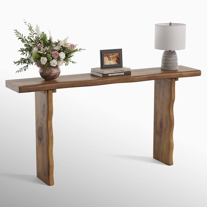 63'' Solid Wood Console Table,Sofa Table for Entryway Living Room
