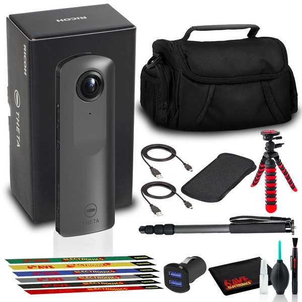 Ricoh THETA V 360 4K Spherical VR Camera with Bag, Tripod, Monopod,. Opens flyout.