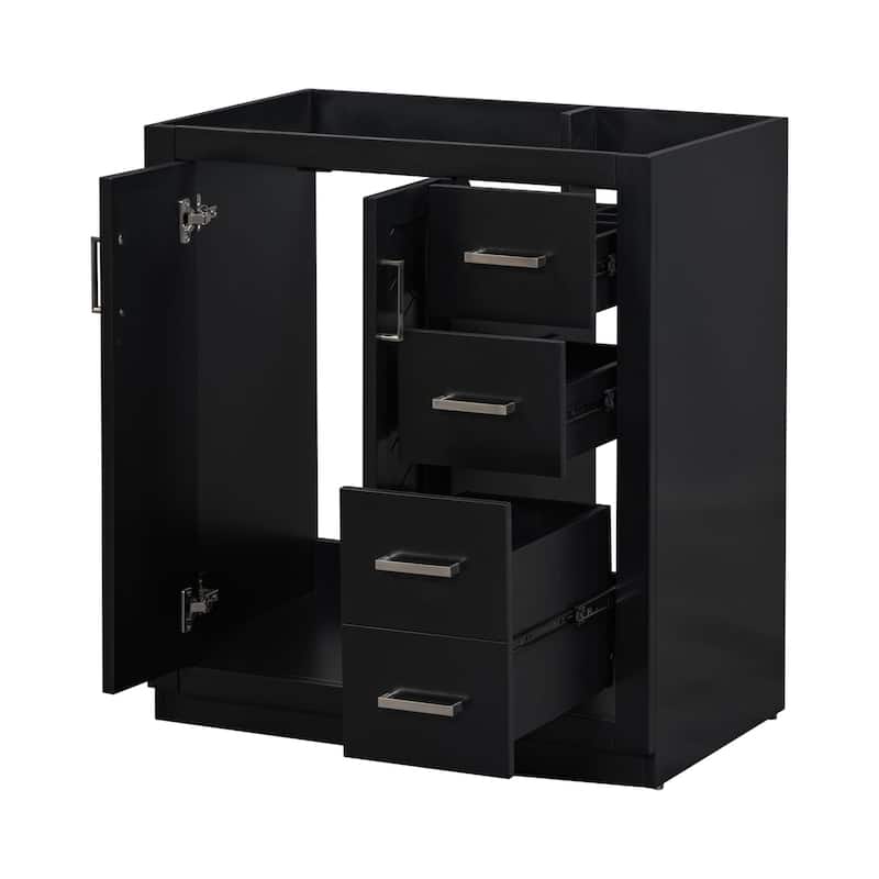 Bathroom Storage Vanity Base with 3 Drawers & Soft Closing Doors (Without Sink)