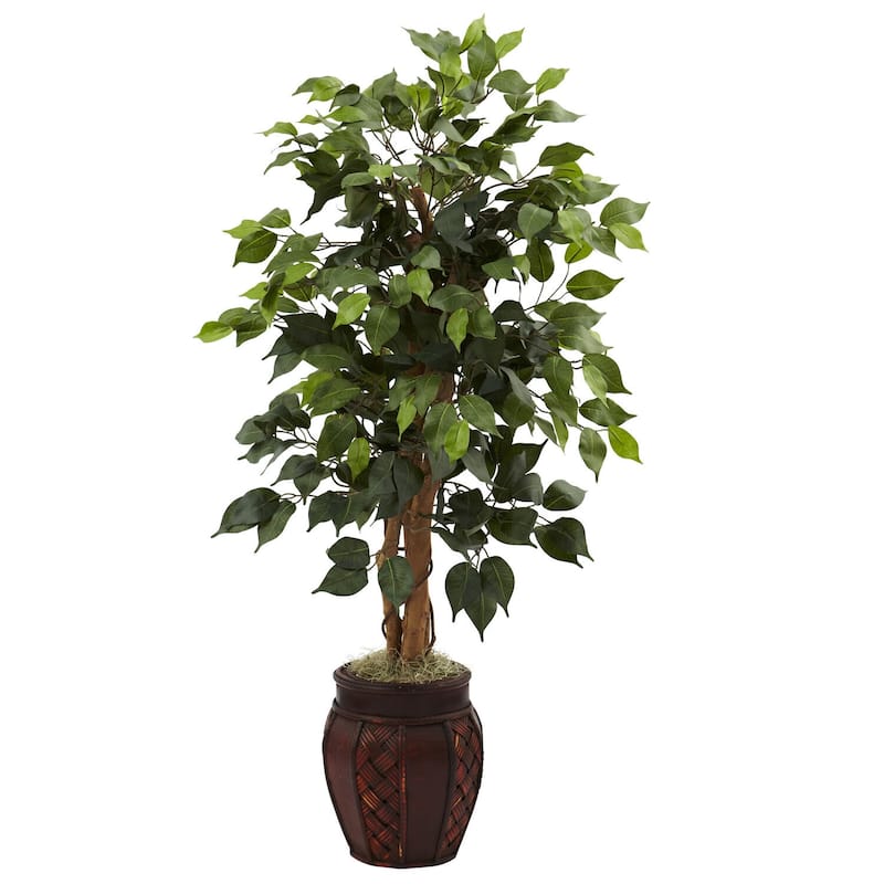 Artificial Mountain Lodge Tree with Planter - 44 Inch Indoor Greenery Decor - 3.67ft.