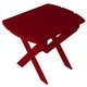 preview thumbnail 10 of 17, Pine Folding Oval End Table Tractor Red