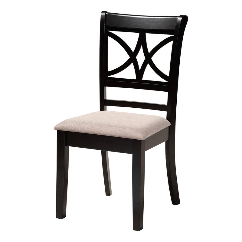 Julia 5-Piece Dining Set - Compact Mid-Century Modern Round Table and Chair Set for Dining Room, Kitchen, Apartment