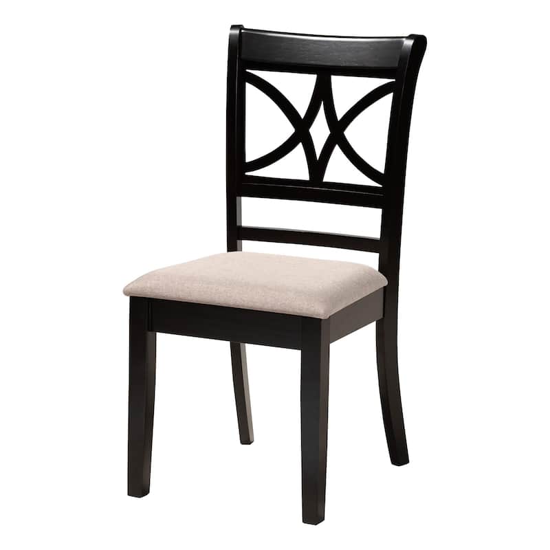 Penny 5-Piece Dining Set - Compact Mid-Century Modern Round Table and Chair Set for Dining Room, Kitchen, Apartment, Sand