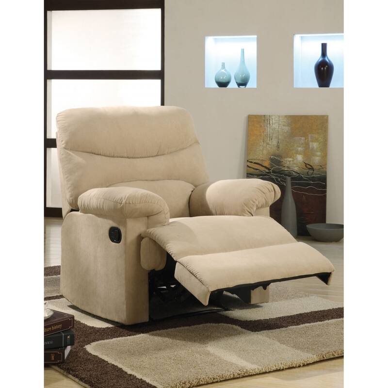 Modern Recliner in Sage Microfiber