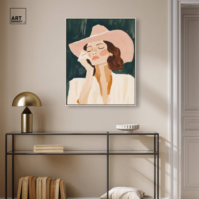 Sun Hat Canvas by Art Remedy