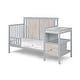 preview thumbnail 5 of 7, Connelly 4-in-1 Crib and Changer Combo Gray/Rockport Gray - Grey