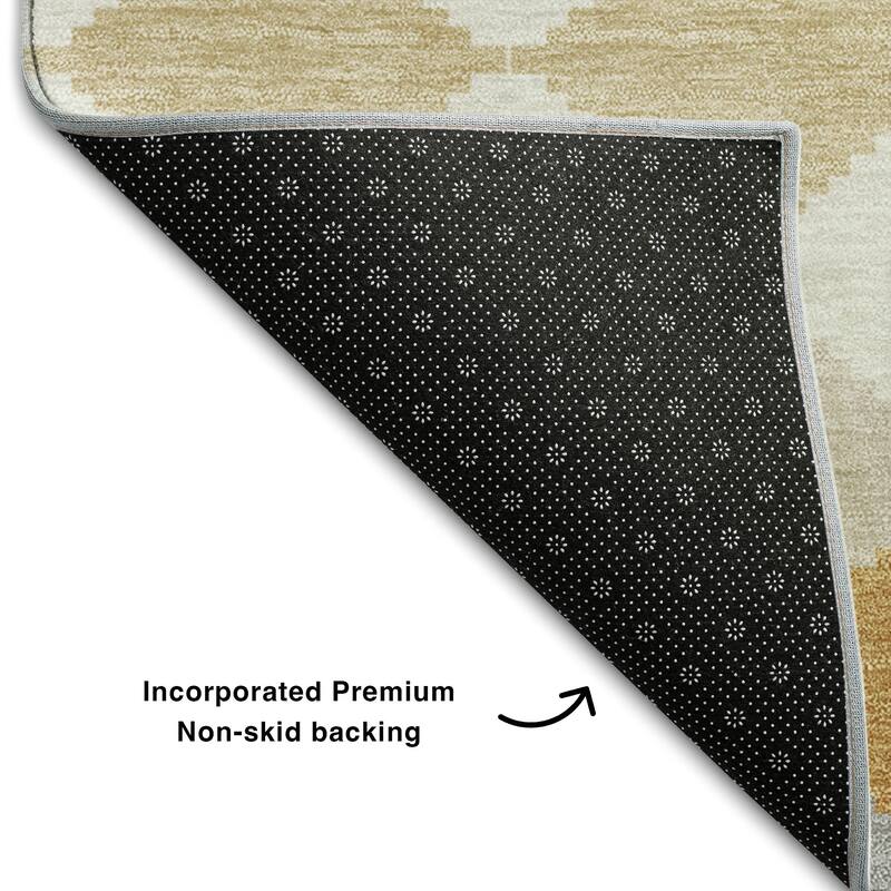 Premium Washable Super Soft Diamond Modern Mayfield Rug