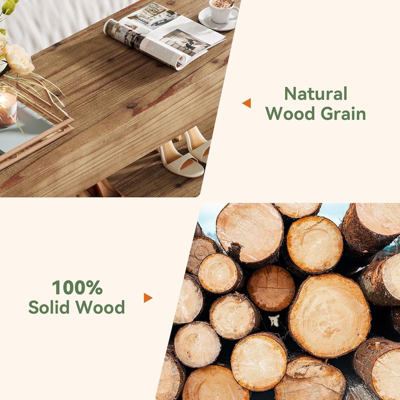 47.24" Solid Wood Shoe Bench for Hallway, Living Room, Bedroom