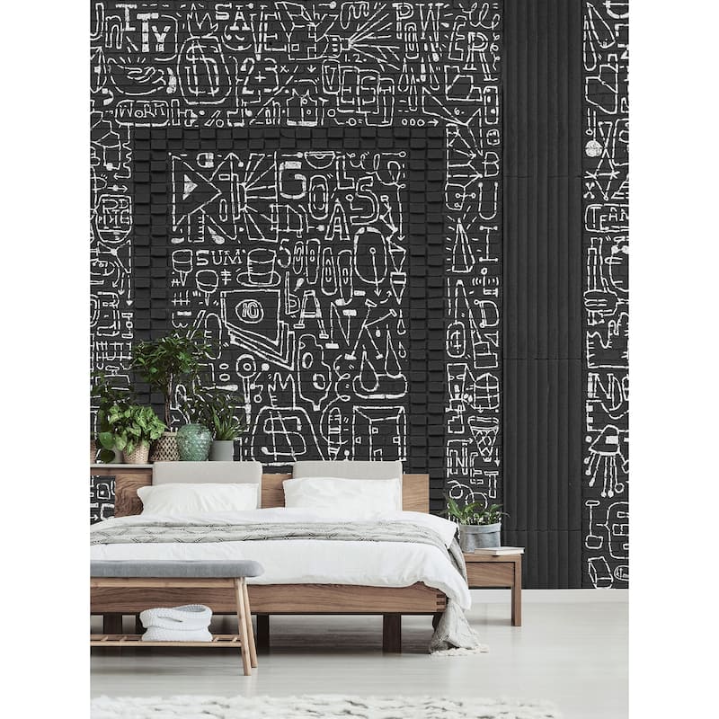 KT Merz BKLYN Bank Entrance Black Wall Mural
