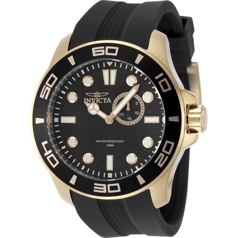 Invicta Men's 49269 Pro Diver Quartz VD72 Black Dial Watch