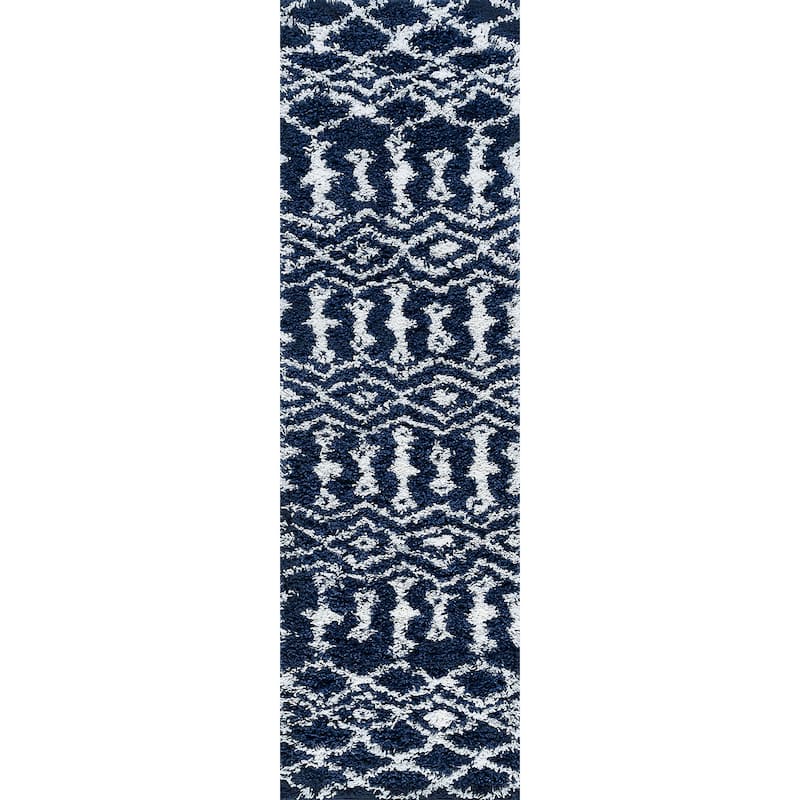 Joy Shag Mediterranean Geometric Indoor Area Rug