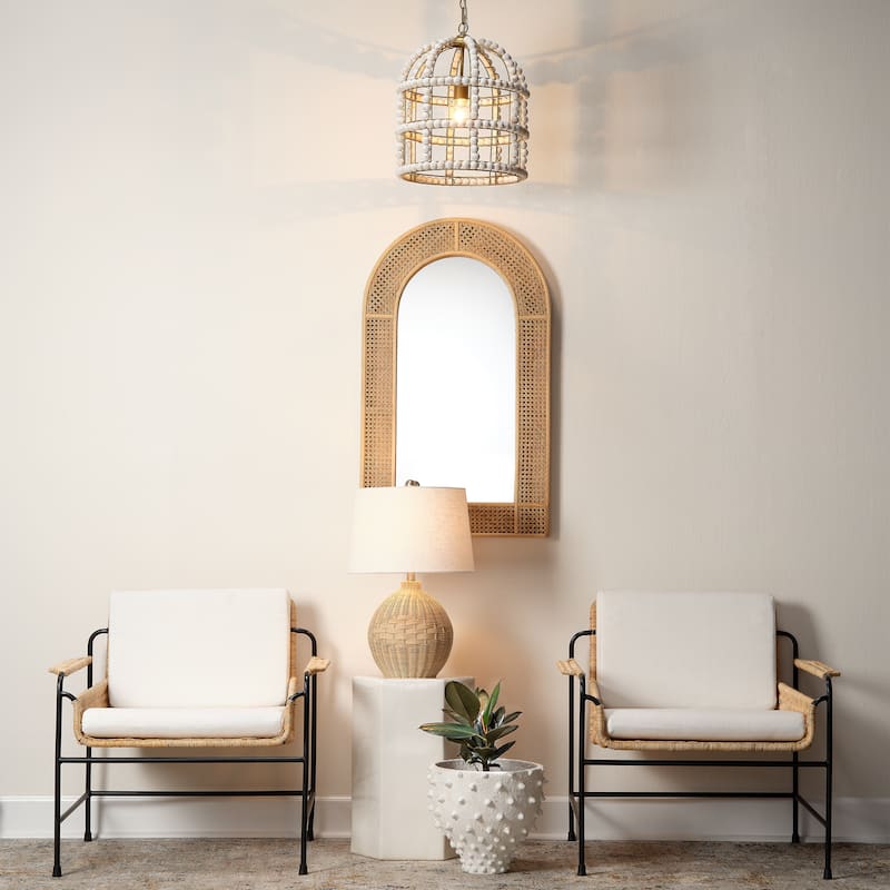 Alden Décor Granada Rattan Table Lamp