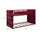 preview thumbnail 11 of 11, Metal Twin/Twin Bunk Bed, 20+7 Slat System & Right Front Ladder