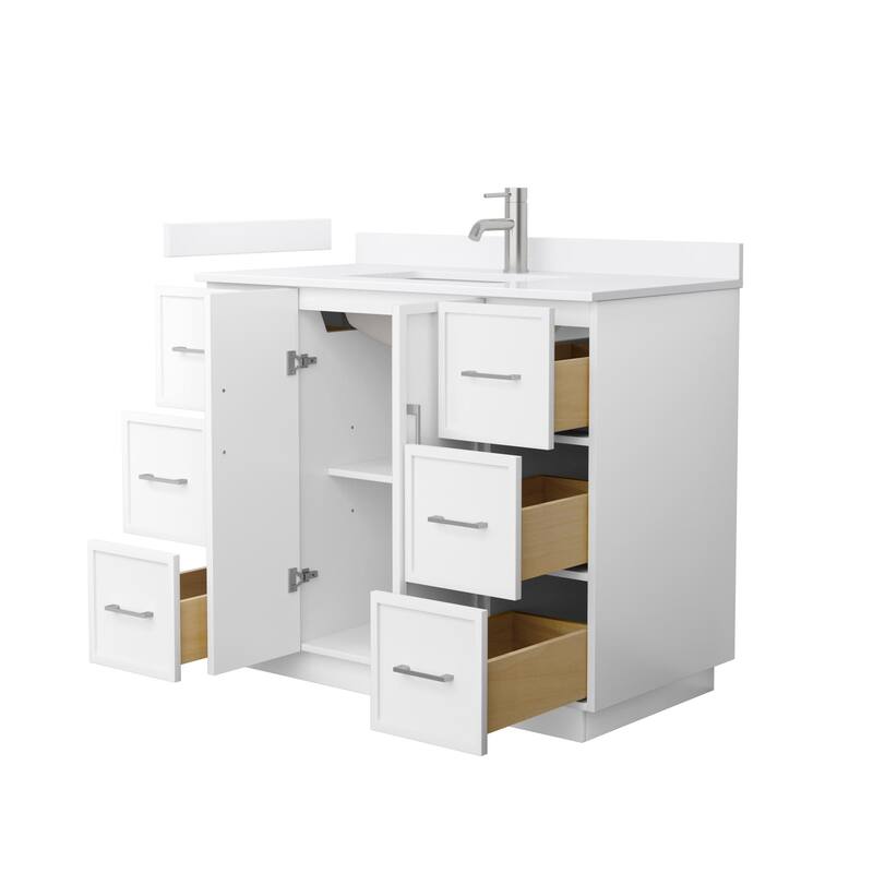 Wyndham Collection WCH7474-42S-QTZ-UNSMXX Elan TK 42" Free Standing