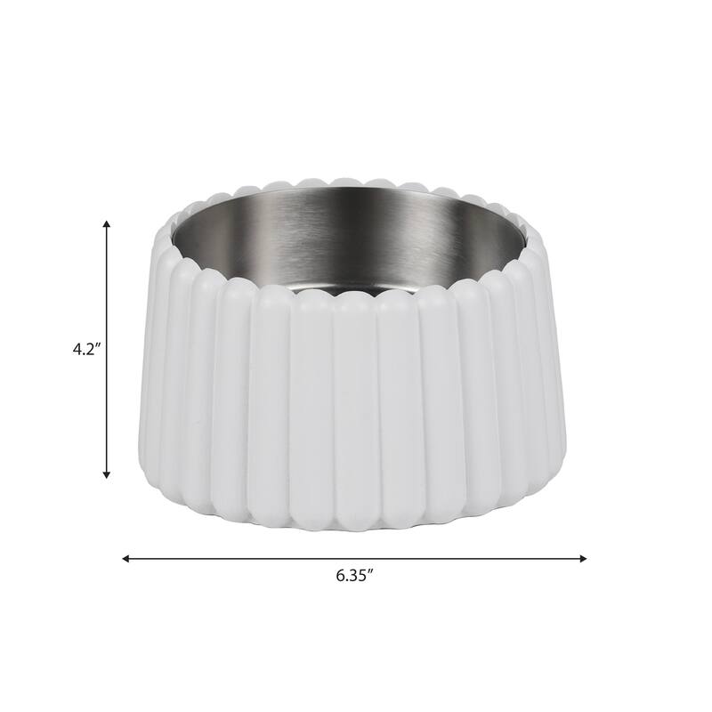 Intersecta Concrete & Steel Pet Feeder - 16oz with Metal Stand