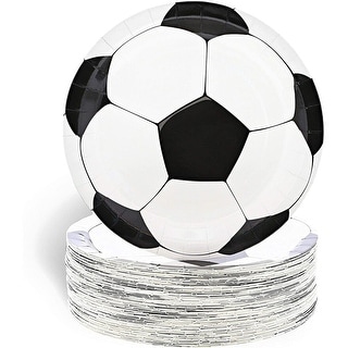 8 Paper plates large 23cm FSC - Soccer Fans