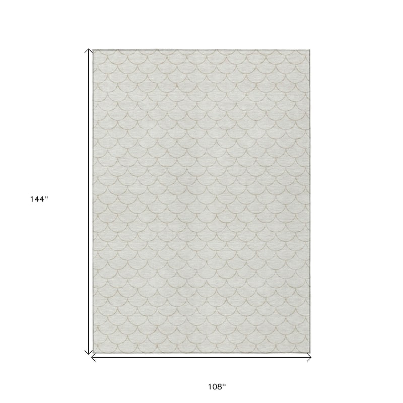 HomeRoots Geometric Transitional Rectangle Outdoor Rug
