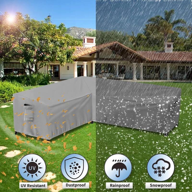 Patio Sectional Sofa Cover Heavy Duty Waterproof