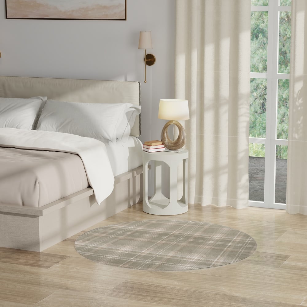 Nourison Grafix Plaid Farmhouse Area Rug